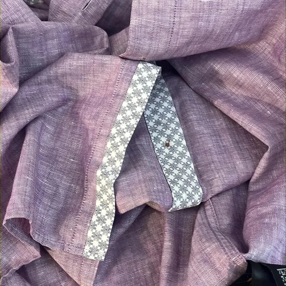 Ted Baker London | Linen & Cotton button down long sleeve shirt Men’s size 5 XL - Picture 9 of 10